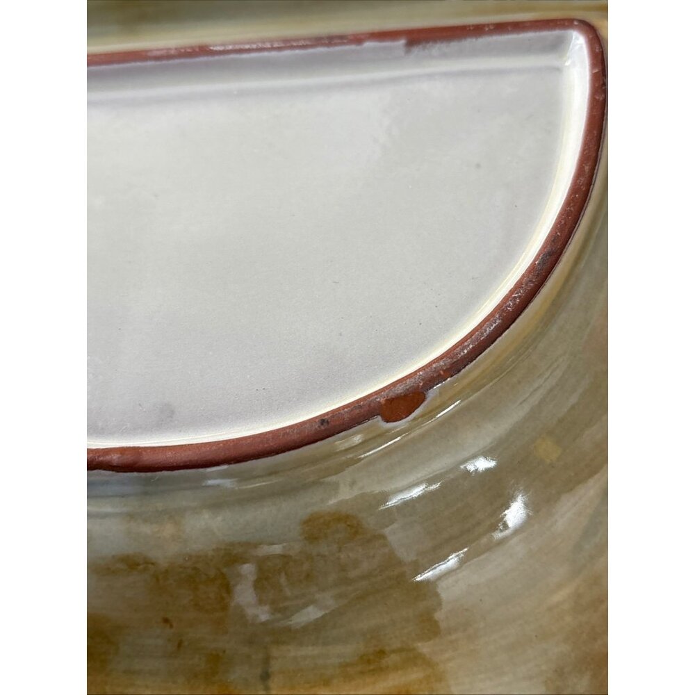 Red Poppy Fields of Provence Ambiance Large 3 Section Serving Platter Plate READ - Picture 3 of 4